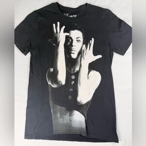 Prince Black Graphic Men's retro Tee unisex